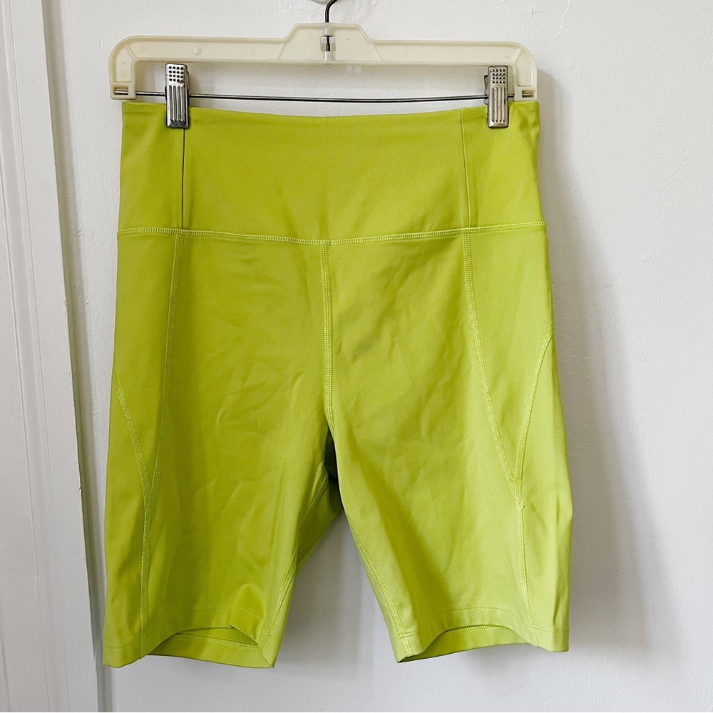 Girlfriend Collective | Lime Green Bike Shorts | RN149694